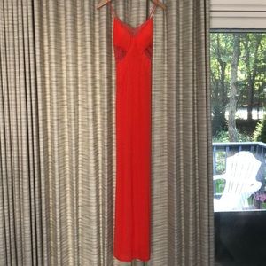 Orange formal long dress